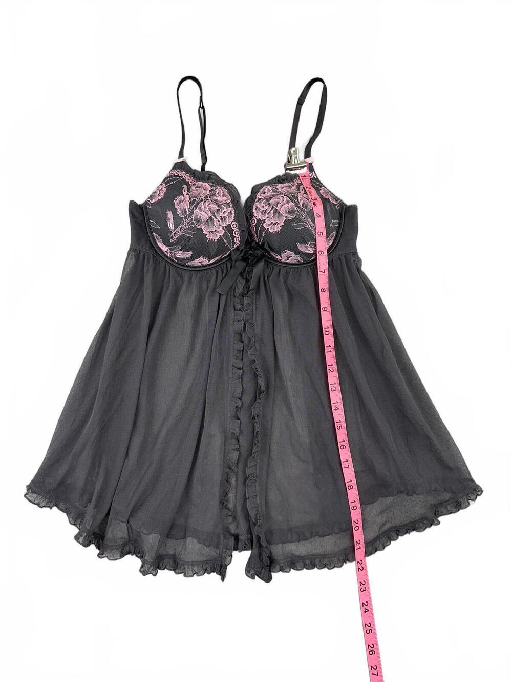 Victoria's Secret Sexy Little Things Floral Push Up Babydoll Lingerie - Picture 6 of 7